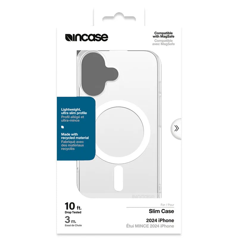 Incase Slim Case MagSafe – dėklas iPhone 16 (skaidrus)