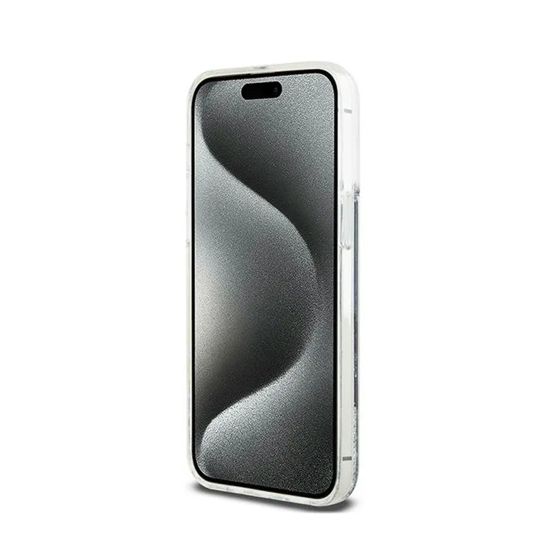 DKNY Liquid Glitter Big Logo - dėklas iPhone 14 Pro Max (juodas)