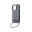 Karl Lagerfeld Saffiano Monogram Chain – dėklas, skirtas iPhone 14 Pro (sidabrinis)