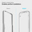 Spigen Alm Glass FC 2-Pack – grūdintas stiklas, skirtas iPhone 17e / 16e / 14 / 13 / 13 Pro, 2 vnt. (juodas rėmelis)