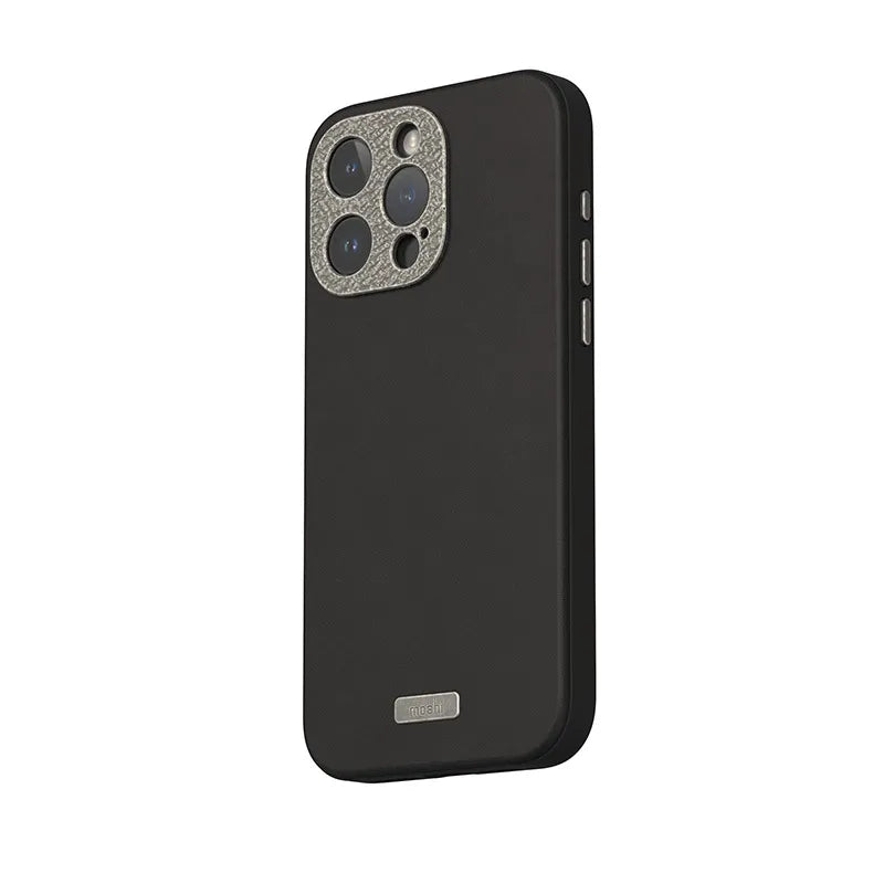 Moshi Napa MagSafe – Odinis dėklas iPhone 15 Pro (Midnight Black)