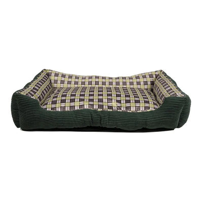 Minkšta lova sofa šuniui 90 x 70 x 20 cm, dydis XL (žalia)