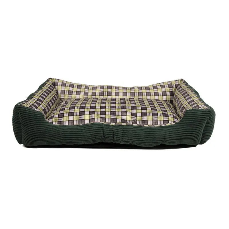 Minkšta lova sofa šuniui 90 x 70 x 20 cm, dydis XL (žalia)