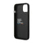 BMW Leather Carbon Blue Line – dėklas iPhone 14 Plus (juodas)