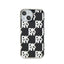 DKNY IML Checkered Mono Pattern – dėklas iPhone 15 / 14 / 13 (juodas)