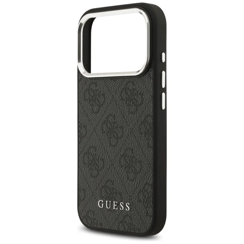 Guess 4G Classic Logo MagSafe – iPhone 17 Pro dėklas (juodas)