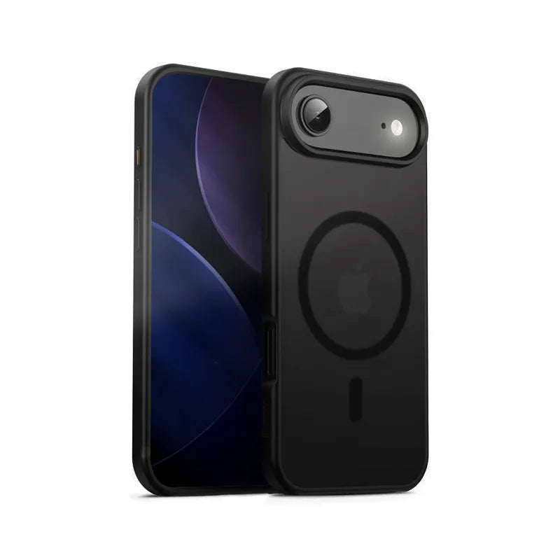 Crong Hybrid Frost MAG dėklas – MagSafe iPhone Air dėklas (juodas)