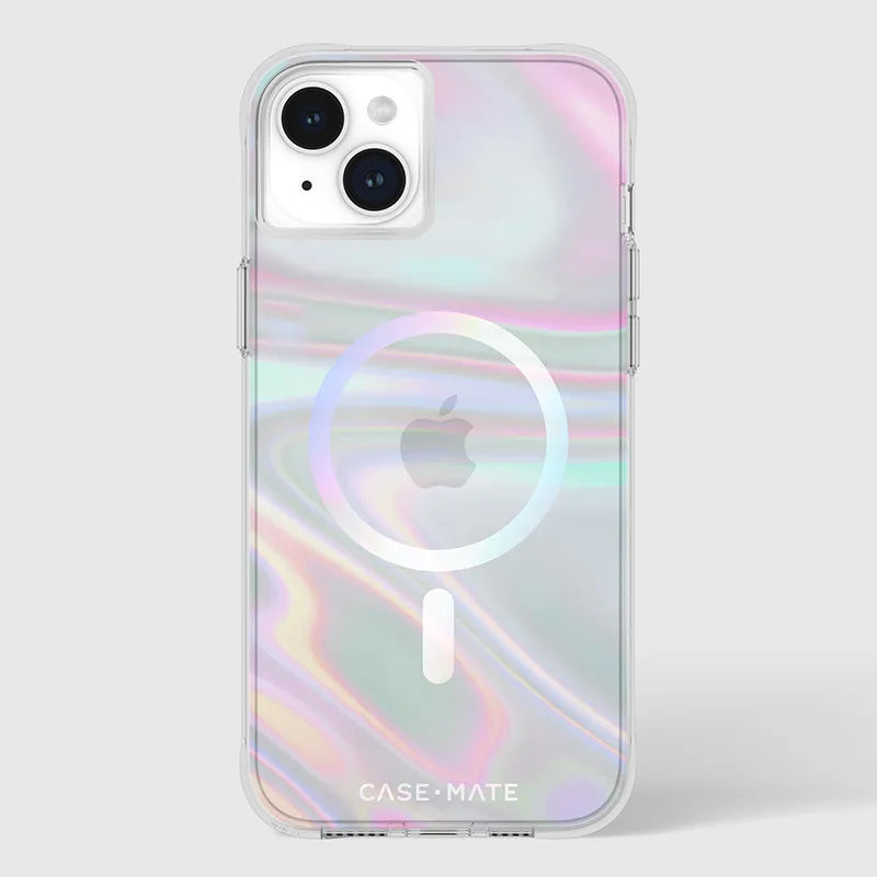 Case-Mate Soap Bubble MagSafe - dėklas iPhone 15 Plus (vaivorykštinis)