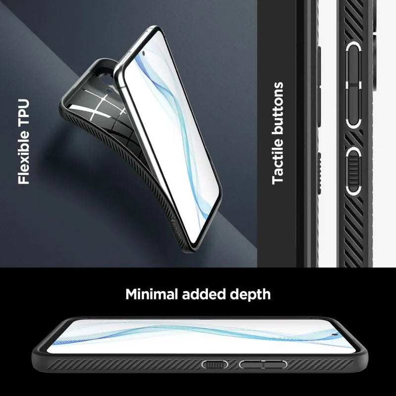 Spigen Liquid Air – dėklas Samsung Galaxy A54 5G (juodas)