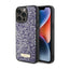 Guess Rhinestone Metal Logo - dėklas iPhone 15 Pro (rožinis)