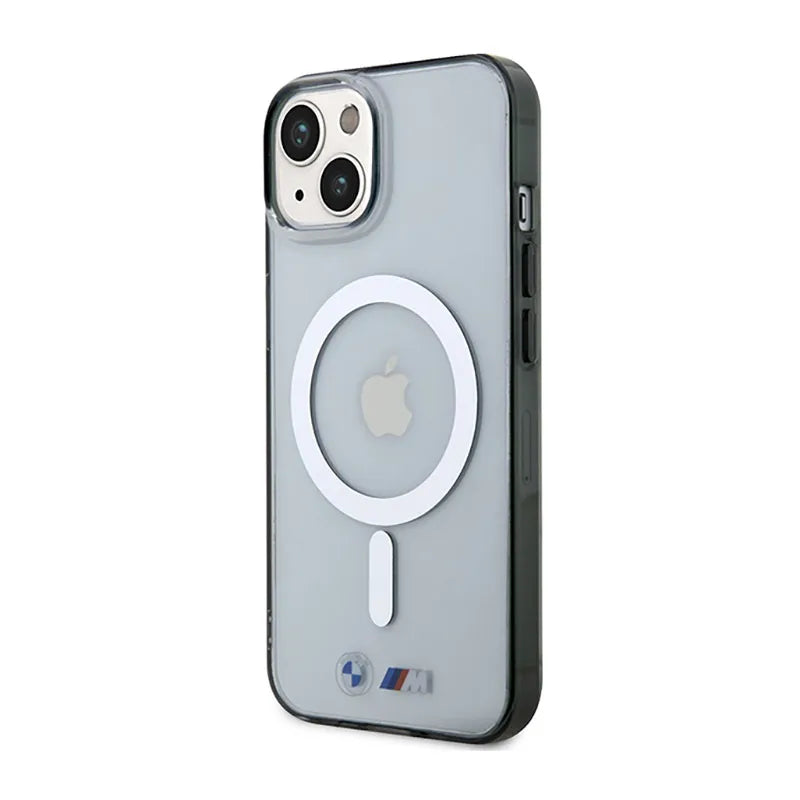 BMW Silver Ring MagSafe - Dėklas, skirtas iPhone 14 Plus (skaidrus)