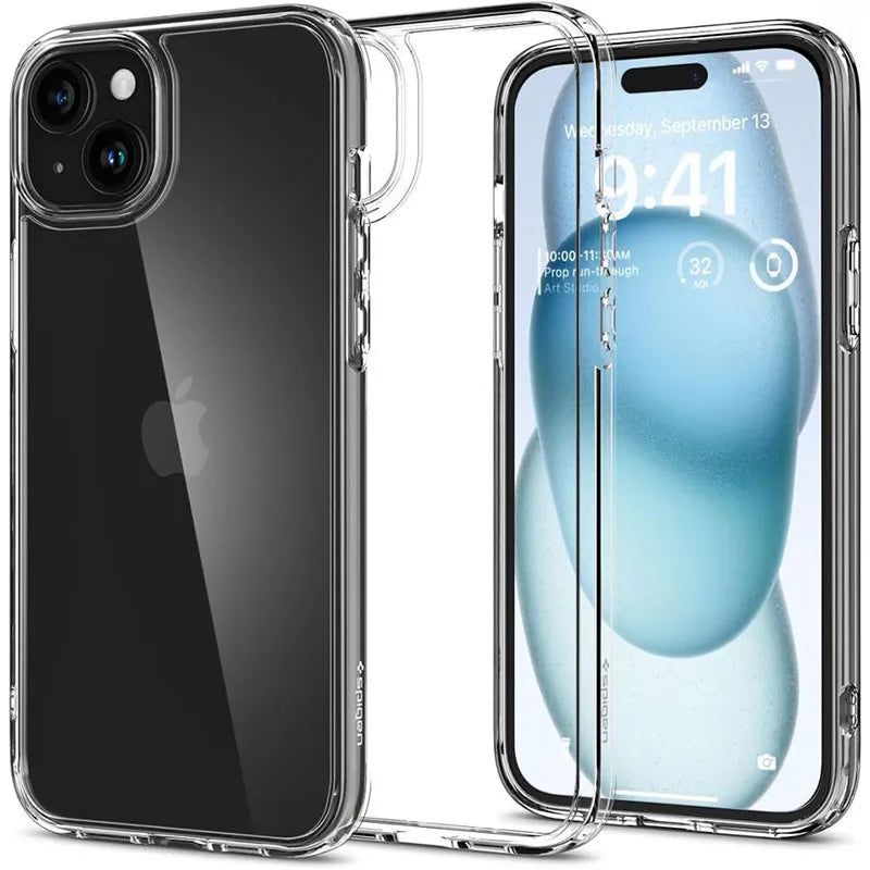 Spigen Ultra Hybrid – dėklas skirtas iPhone 15 (skaidrus)