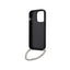 Karl Lagerfeld Saffiano Monogram Chain – dėklas, skirtas iPhone 14 Pro (sidabrinis)
