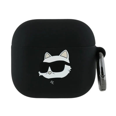 Karl Lagerfeld Silicone Choupette Head 3D – AirPods 4 dėklas (juodas)