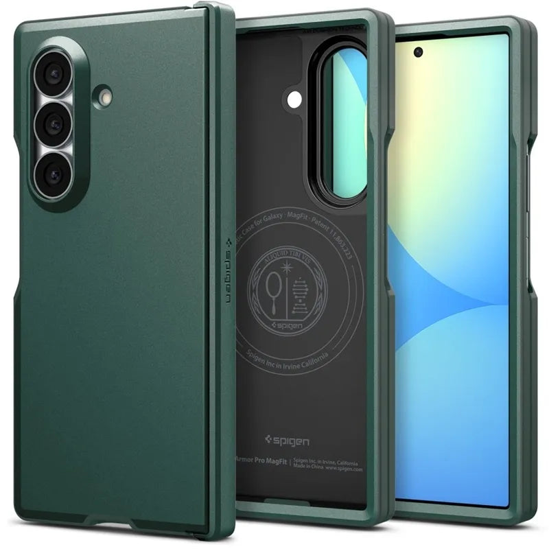 Spigen Tough Armor Pro MagSafe – dėklas Samsung Galaxy Z Fold 8 Ultra (Abyss Green)