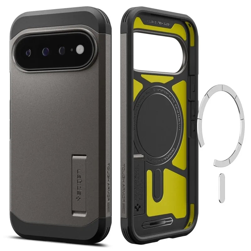 Spigen Tough Armor Mag MagSafe dėklas telefonui Google Pixel 11 Pro XL (Gunmetal)