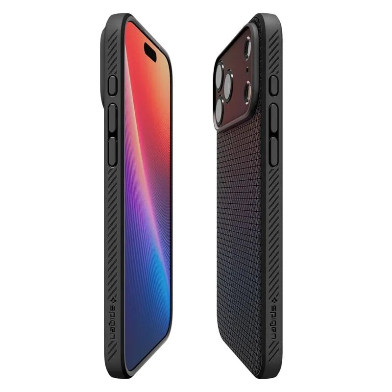 Spigen Liquid Air – dėklas iPhone 17 Pro (matinė juoda)
