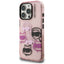 Karl Lagerfeld IML Multi K&C Head Pattern - dėklas iPhone 16 Pro (rožinis)