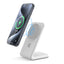 Crong MagSpot Stand – 2-in-1 belaidis įkroviklis su „MagSafe“, skirtas „iPhone“ ir „AirPods“ (baltas)