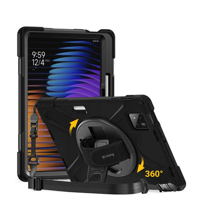 Crong Defender Plus – Tvirtas dėklas planšetei Xiaomi Pad 8 / 8 Pro / Pad 7 / 7 Pro 11.2" (Juodas)