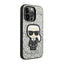 Karl Lagerfeld Glitter Flakes Ikonik – dėklas iPhone 14 Pro Max (sidabrinis)