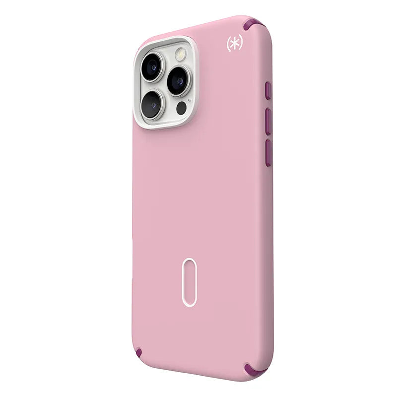 Speck Presidio2 Pro ClickLock & MagSafe dėklas - iPhone 16 Pro Max (Wednesday Pink / Boysenberry Purple / White)