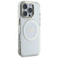 Guess IML Metal Colored Circle Classic Logo MagSafe - dėklas iPhone 16 Pro (baltas)