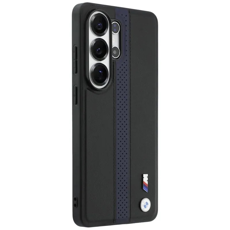 BMW M Perforated Stripe Logo MagSafe – Samsung Galaxy S26 Ultra dėklas (mėlynas)