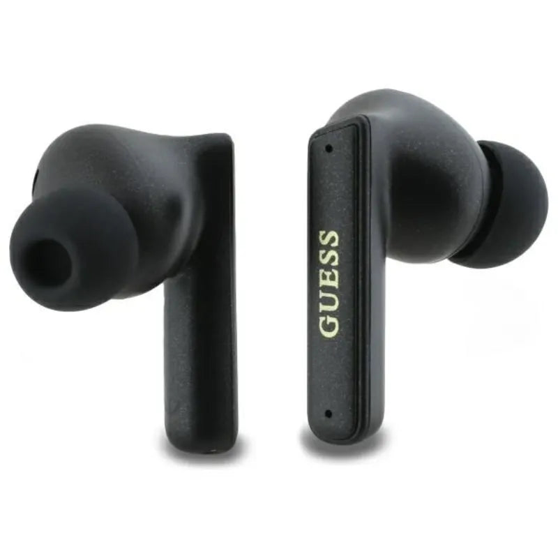 Guess Capsule Printed Logo – „Bluetooth“ TWS ANC & ENC ausinės + įkrovimo dėklas (juodos)