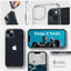 Spigen Ultra Hybrid Matte – dėklas, skirtas iPhone 15 Plus / iPhone 14 Plus (matinis skaidrus)