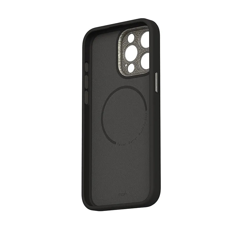 Moshi Napa MagSafe – Odinis dėklas iPhone 15 Pro (Midnight Black)