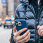 Speck Presidio2 Grip – neslystantis iPhone 15 Plus / 14 Plus dėklas (Coastal Blue / Black / White)