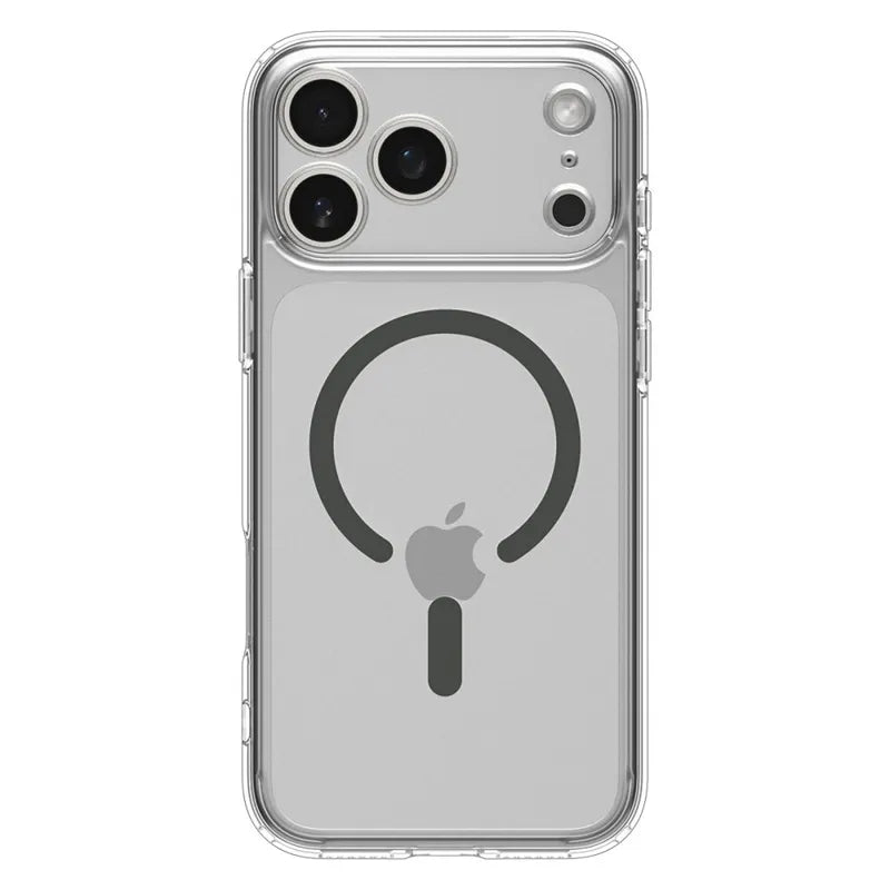 Spigen Ultra Hybrid Mag MagSafe – Dėklas iPhone 17 Pro Max (Skaidrus/Grafitinis)