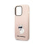 Karl Lagerfeld Silicone NFT Choupette – Dėklas skirtas iPhone 14 Pro (rožinis)