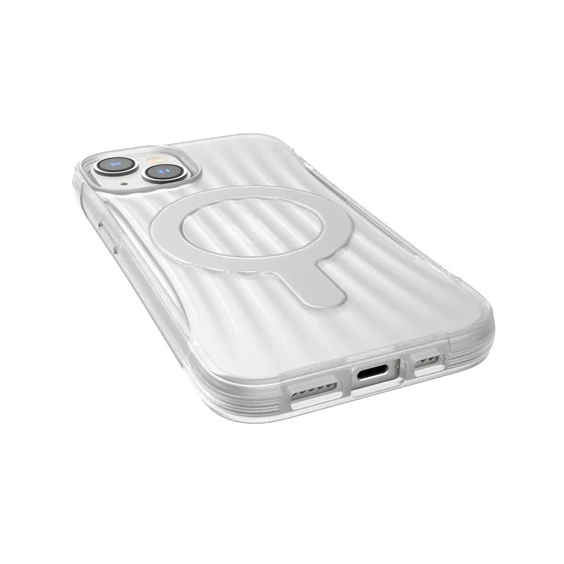 X-Doria Raptic Clutch MagSafe – Biologiškai skaidus dėklas iPhone 14 (išbandytas kritimui iš 3m aukščio) (Skaidrus)