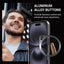 Crong Clear MAG Pro – iPhone 16 MagSafe dėklas (juodas)