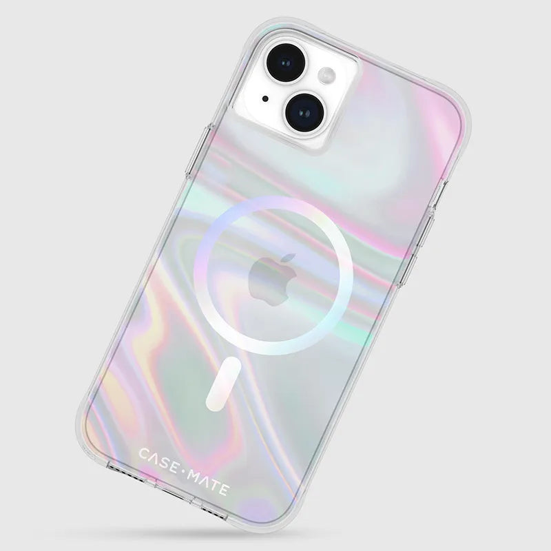 Case-Mate Soap Bubble MagSafe - dėklas iPhone 15 Plus (vaivorykštinis)