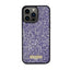 Guess Rhinestone Metal Logo - dėklas iPhone 15 Pro (rožinis)