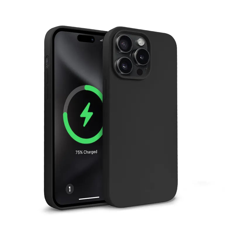 Crong Color Cover Magnetic – iPhone 15 Pro Max MagSafe dėklas (juodas)