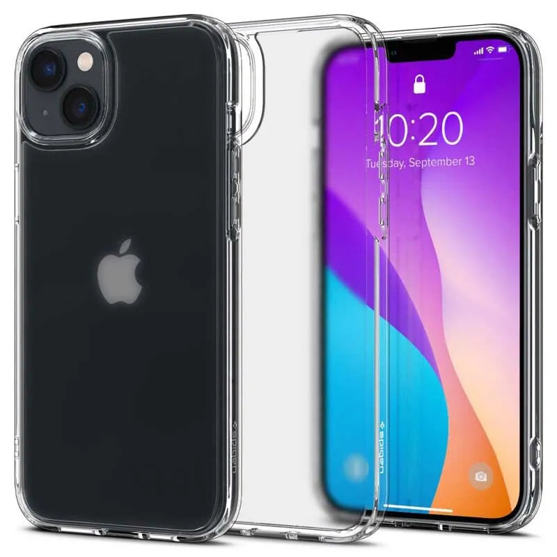 Spigen Ultra Hybrid Matte – dėklas, skirtas iPhone 15 Plus / iPhone 14 Plus (matinis skaidrus)