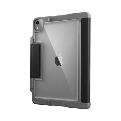 STM Dux Plus – tvirtas dėklas iPad Air 11” M3 (2025) / M2 (2024) / iPad Air 10.9” (5-4 kartos) (2022-2020) MIL-STD-810G su Apple Pencil laikikliu (juodas)