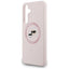 Karl Lagerfeld Silicone Karl & Choupette Heads MagSafe – dėklas Samsung Galaxy S25 FE (rožinis)