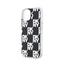 DKNY IML Checkered Mono Pattern – dėklas iPhone 15 / 14 / 13 (juodas)