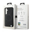 BMW Leather Half Textured & Circle MagSafe dėklas Samsung Galaxy S24+ telefonui (juodas)