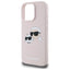 Karl Lagerfeld Silicone Double Heads Print MagSafe - dėklas iPhone 16 Pro Max (rožinis)