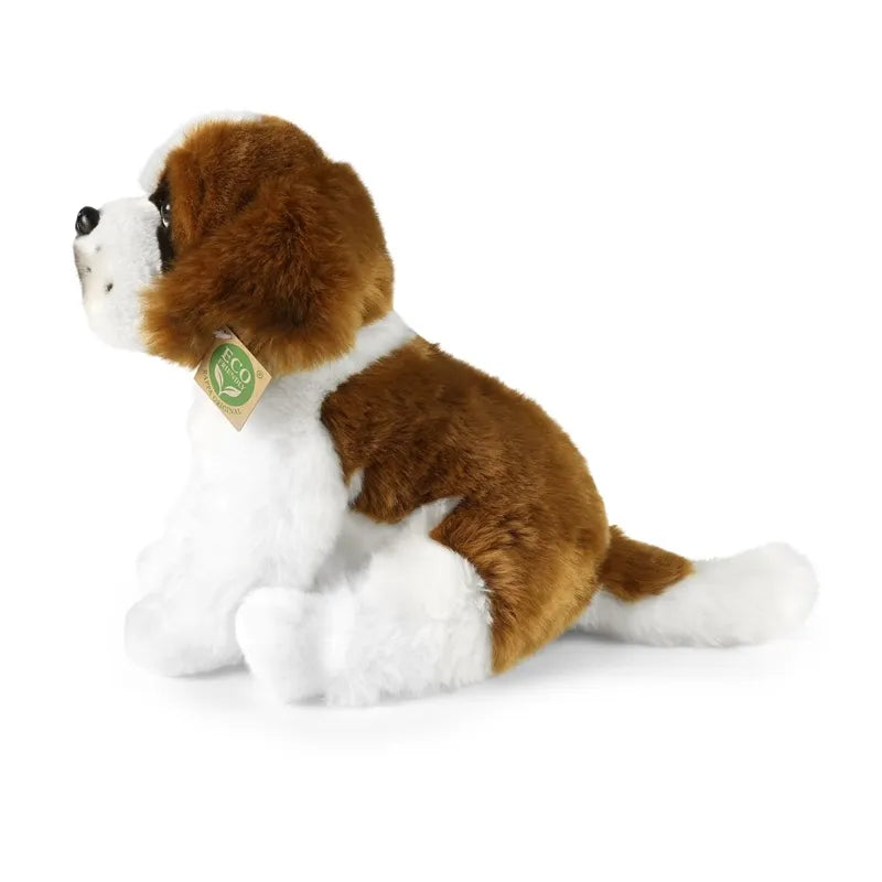 Rappa – pliušinis realistiškas šv. Bernardo šuo, sėdintis, 26 cm, Eco-Friendly