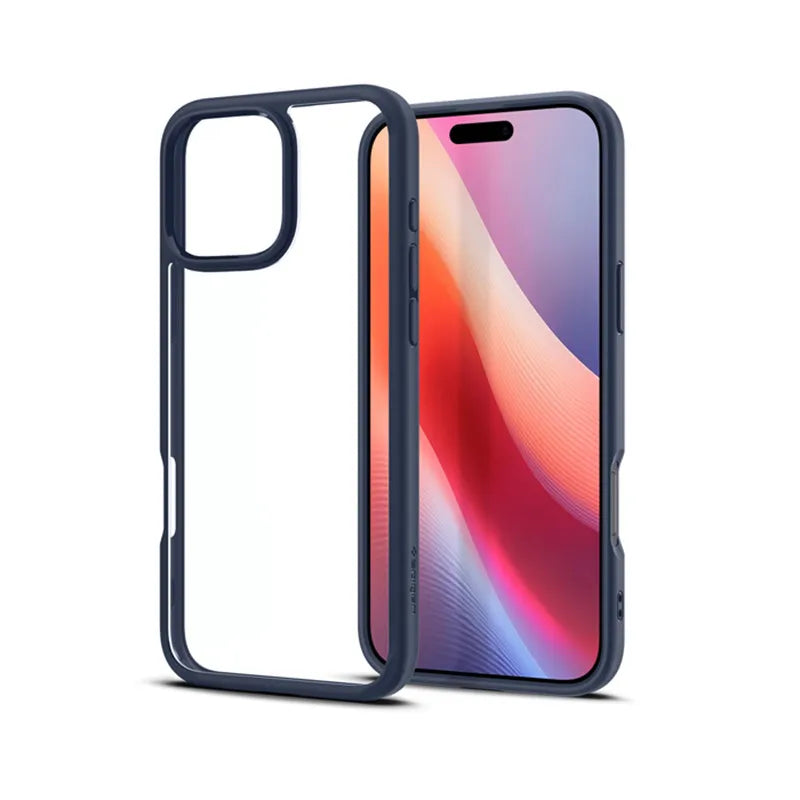 Spigen Ultra Hybrid – dėklas iPhone 16 Pro Max (tamsiai mėlynas)