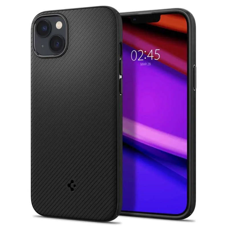 Spigen Mag Armor – dėklas iPhone 15 Plus / iPhone 14 Plus (juodas)
