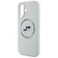 Karl Lagerfeld Silicone Double Heads And Circle MagSafe – Dėklas iPhone 16 (smėlio spalvos)