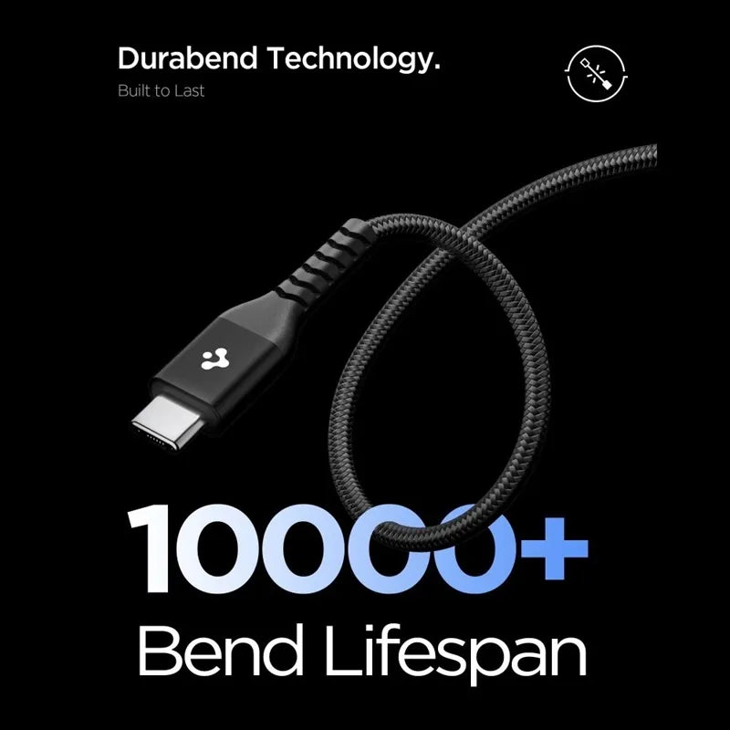 Spigen EB10010CCA Essential – USB-C į USB-C laidas 100 W 1 m (juodas)